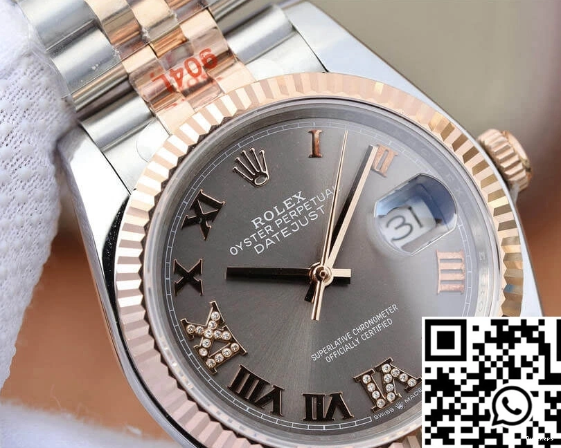 M126231-0023 Rolex GM Grey Dial 36MM Datejust Factory 0922